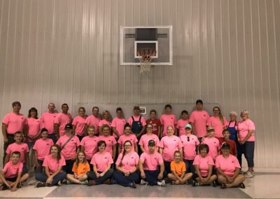 Our team at the volleyball court