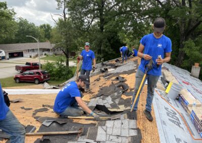 Volunteers at work